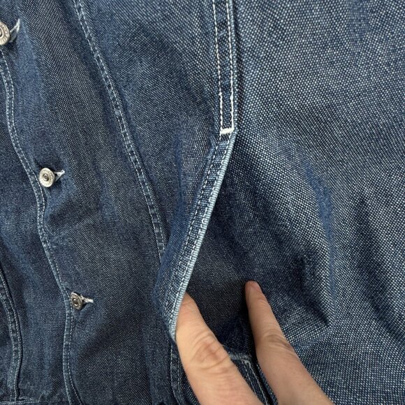 VTG Phat Farm Denim Jacket Men XL Buttons Y2K Streetwear Hip Hop 90's 00's - Picture 10 of 16